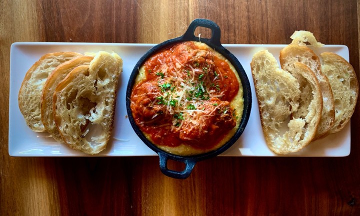 Meatballs and Polenta