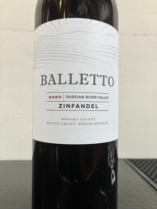 Bottle Balletto Zinfandel '20