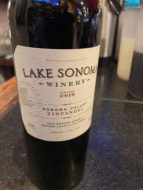 Bottle Lake Sonoma Winery Zinfandel '19