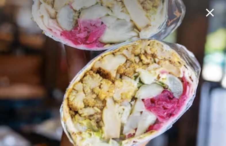 Cauliflower Shawarma Box (Comes With Hummus, Pita Chips and Salad)