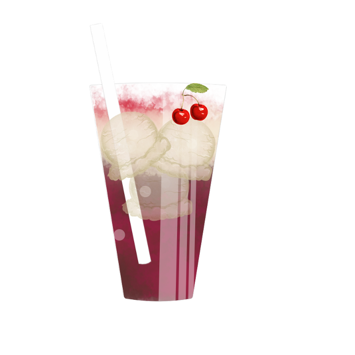 Ugly Doctor (Cherry, Coconut, Dr. Pepper, Vanilla Ice Cream, Whipped Cream, Cherry on Top)