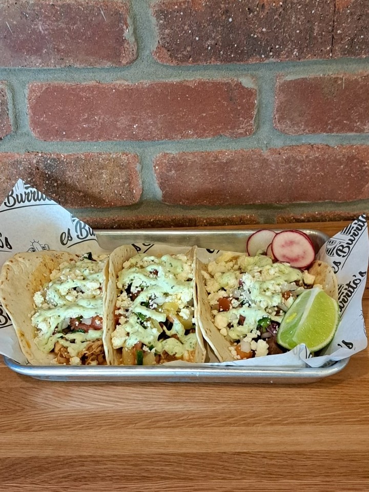 Three Amigo's Tacos (mix and match any 3) (GF)