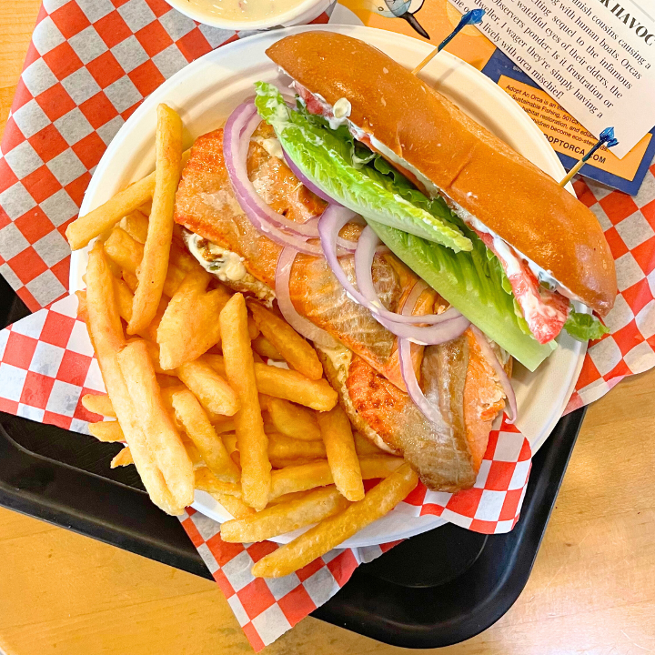 Coho Wild Salmon Sandwich