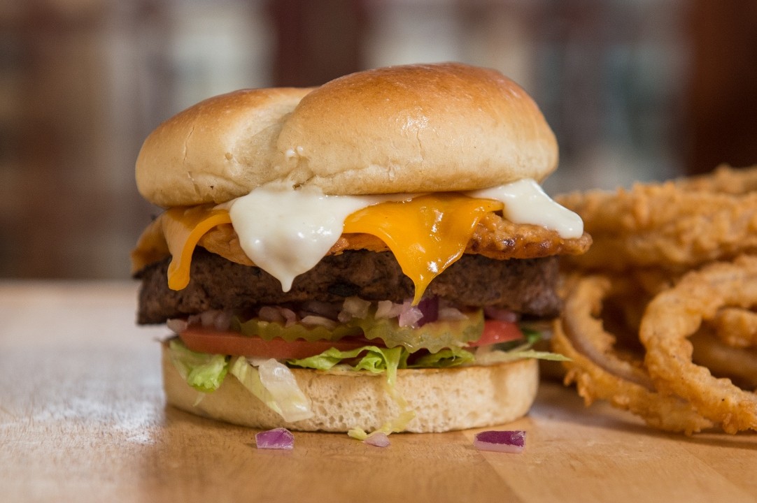 THE CHICKEN FRIED BACON & EGG BURGER
