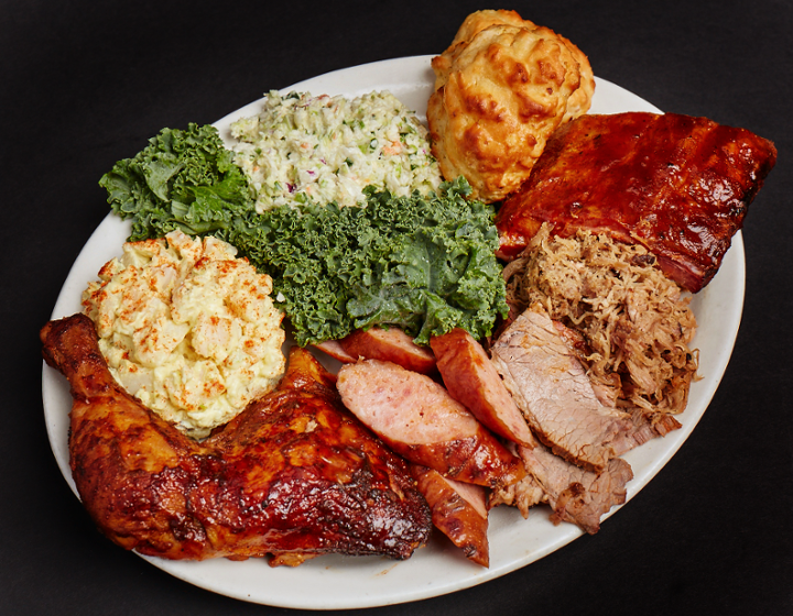 Bennett's Pit BBQ- Gatlinburg 714 River Road (BGB) - Texan Sampler