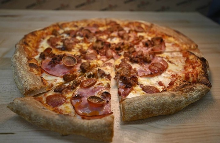 8" Strongman Meat Pizza