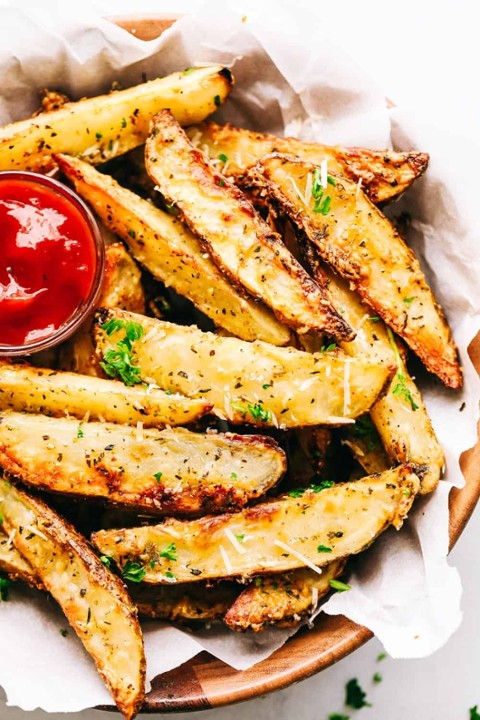 Brazilian Parmesan Pesto Fries