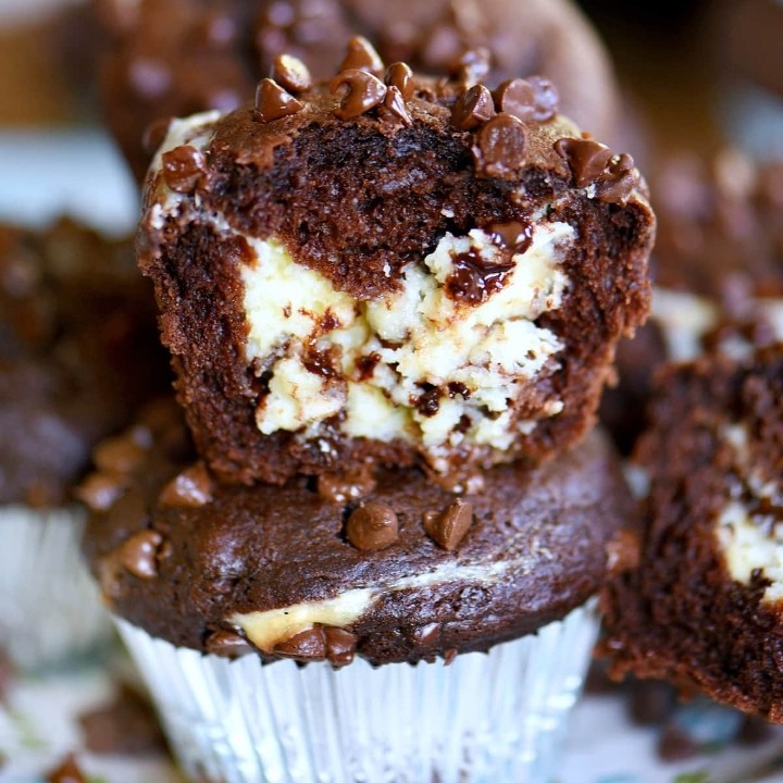 Double Chocolate Cheese Muffin