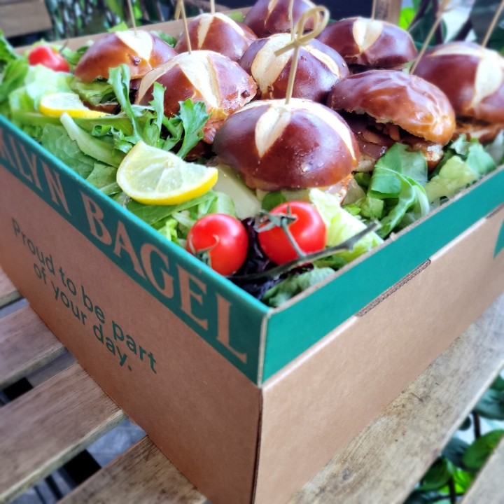 12x12 Crunchy Fried Lox Pretzel Bun