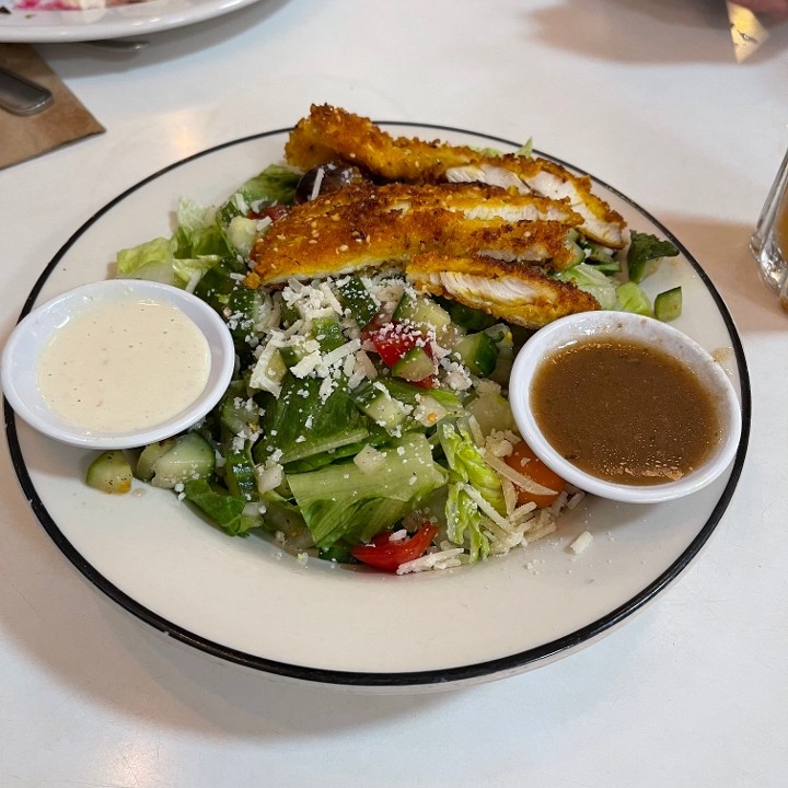 Chicken Schnitzel Salad