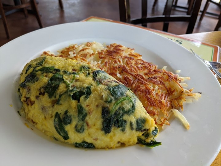 Spinach And Feta Omelette