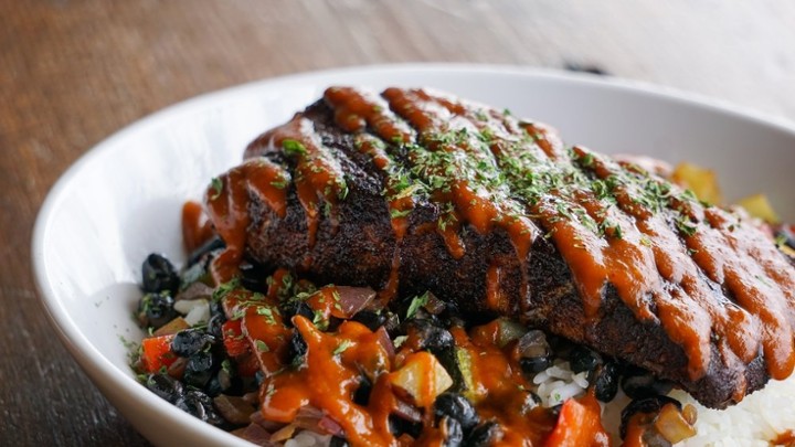 Blackened Atlantic Salmon Quinoa Bowl