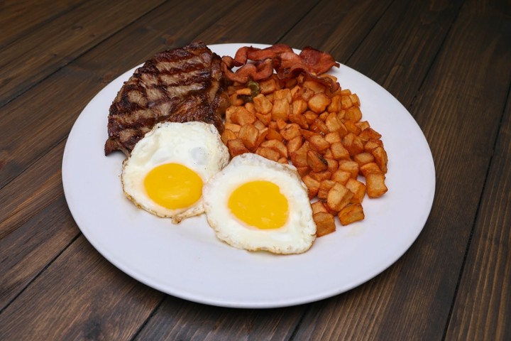 STEAK AND EGGS