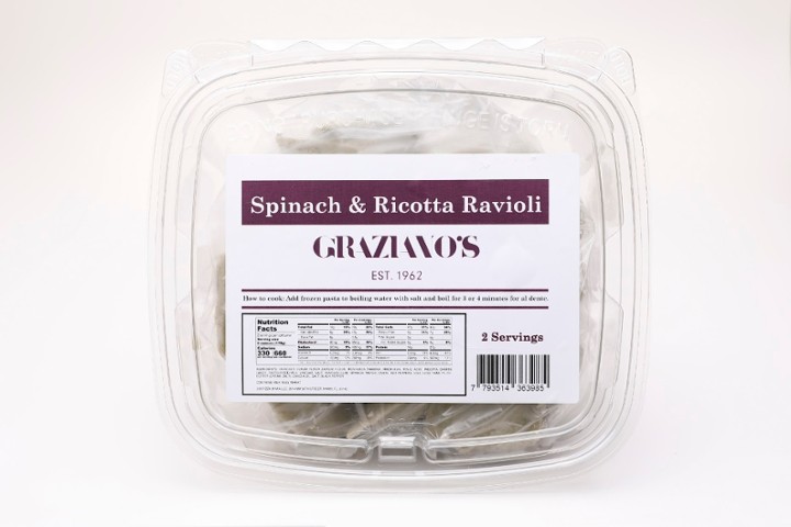 GRAZIANOS RAVIOLI SPINAC