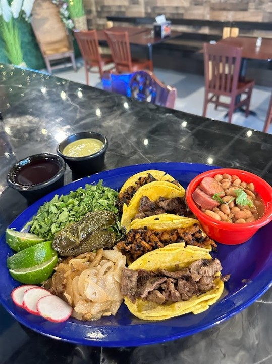 Mini Tacos Plate (street tacos)
