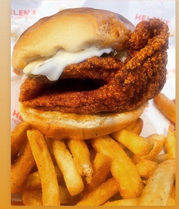Friday Special Catfish Sandwich Basket (fries only)