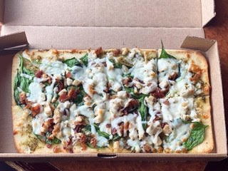 Pesto Chicken Flatbread