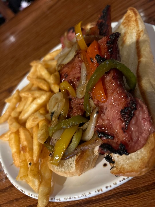 Grilled Kielbasa Hoagie