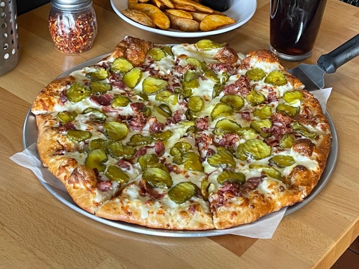 Personal Pickle Bacon Ranch Pizza