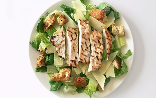 Kale Caesar Salad w/Chicken