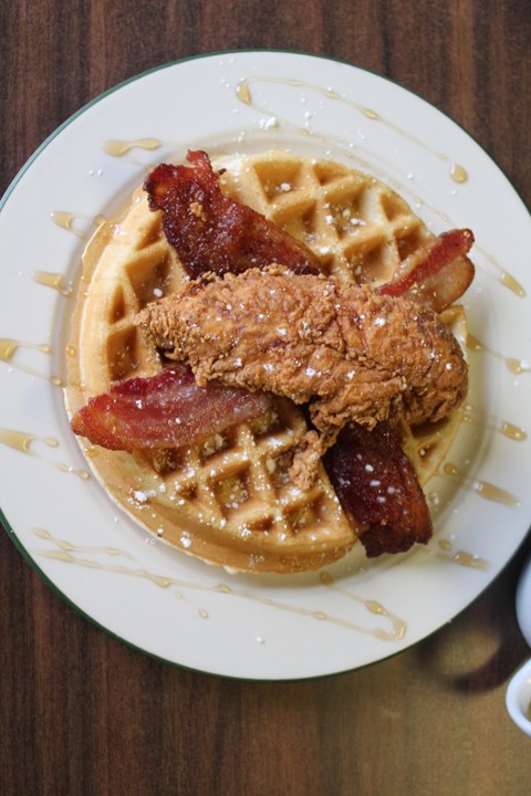 CHICKEN AND WAFFLES