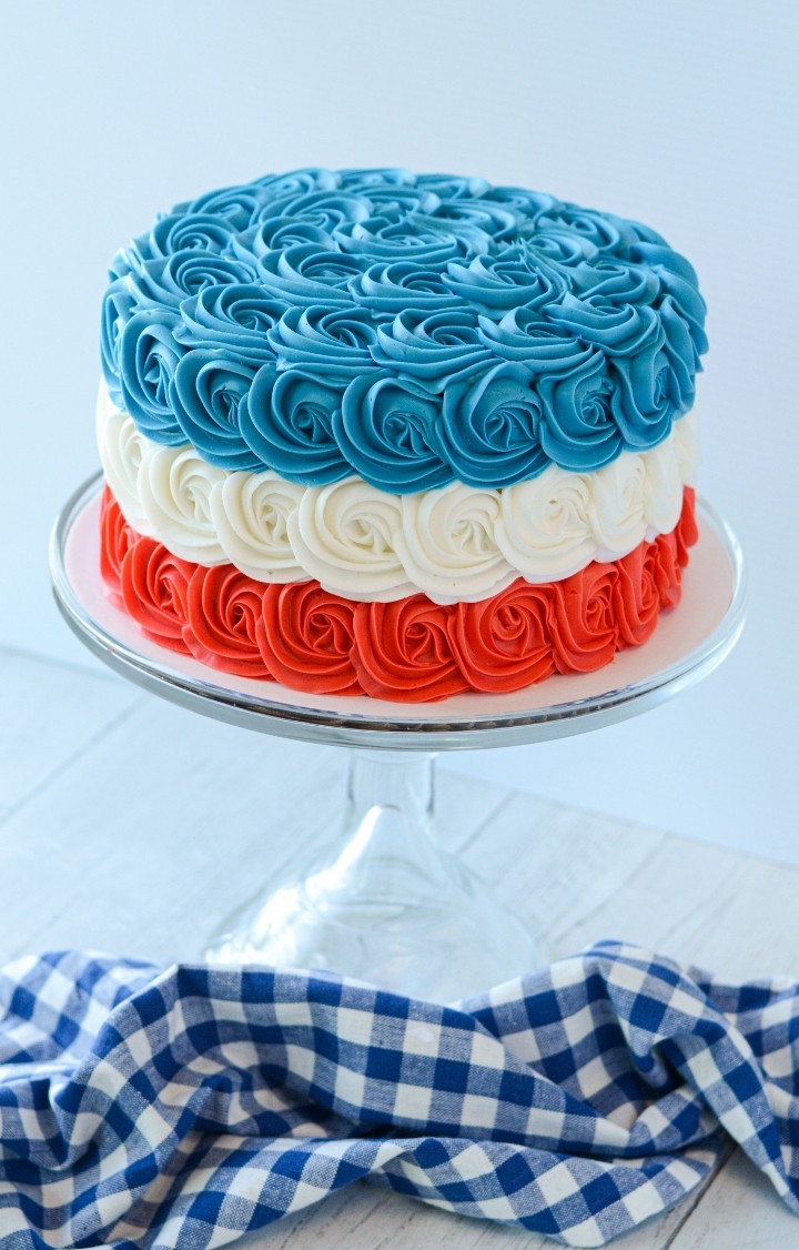 Red White Blue Ombre