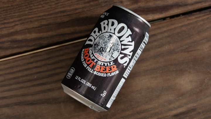 Dr. Brown's Root Beer Can