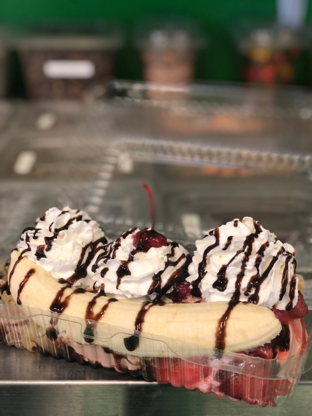 Soft Serve Banana Split