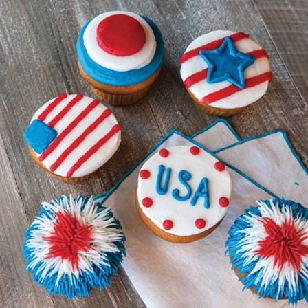 Patriotic Cupcakes 1 dozen