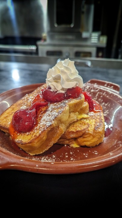 Strawberry Cream Stuffed French Toast