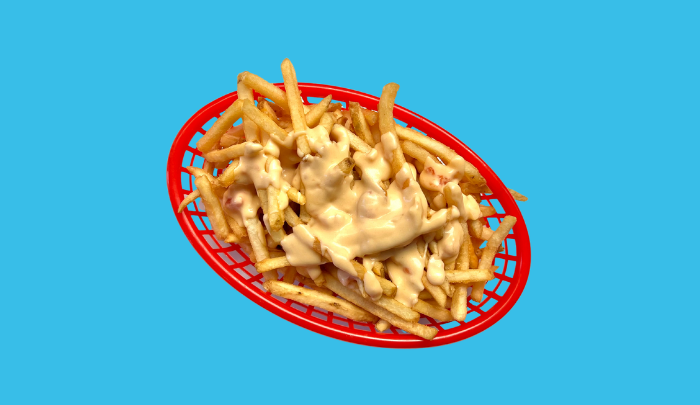 Large French Fries with Cheese Sauce