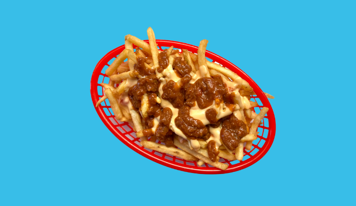 Large French Fries with Chili & Cheese Sauce