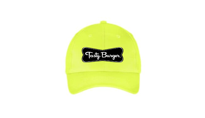 Neon Hat Yellow, Black Bowtie