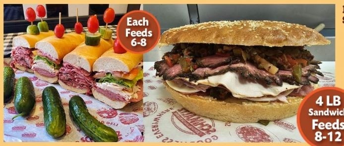 FOOTBALL SEASON - 10" Corned Beef / Pastrami Sub (Feeds 6-8)