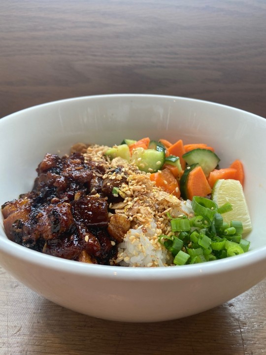 Sweet and Sour Pork Rice Bowl