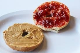 Peanut Butter and Jelly Bagel