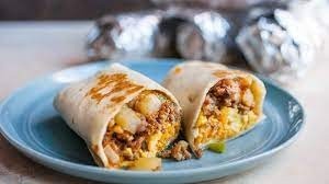 Peppers, Onions & Potatoes Burrito