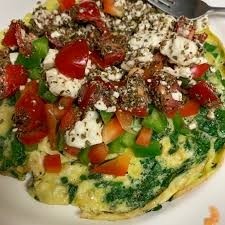 Spinach, Tomato & Feta Omelet Platter