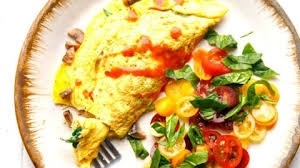 Spinach & Mushroom Omelet Platter