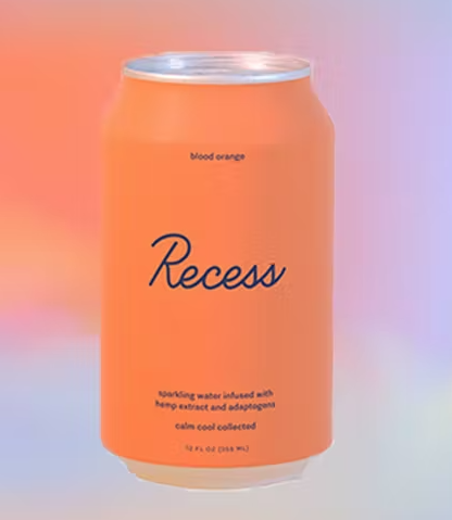 Recess Blood Orange CBD Sparkling Can