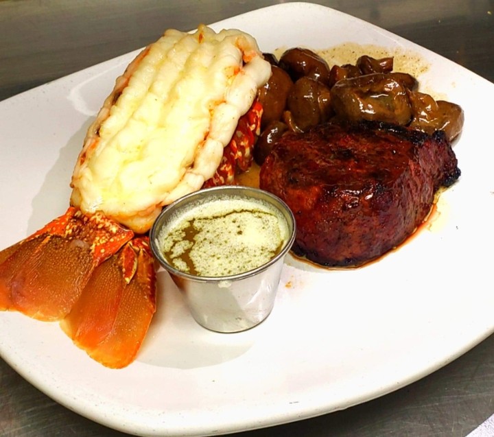 Lobster Tail and Steak