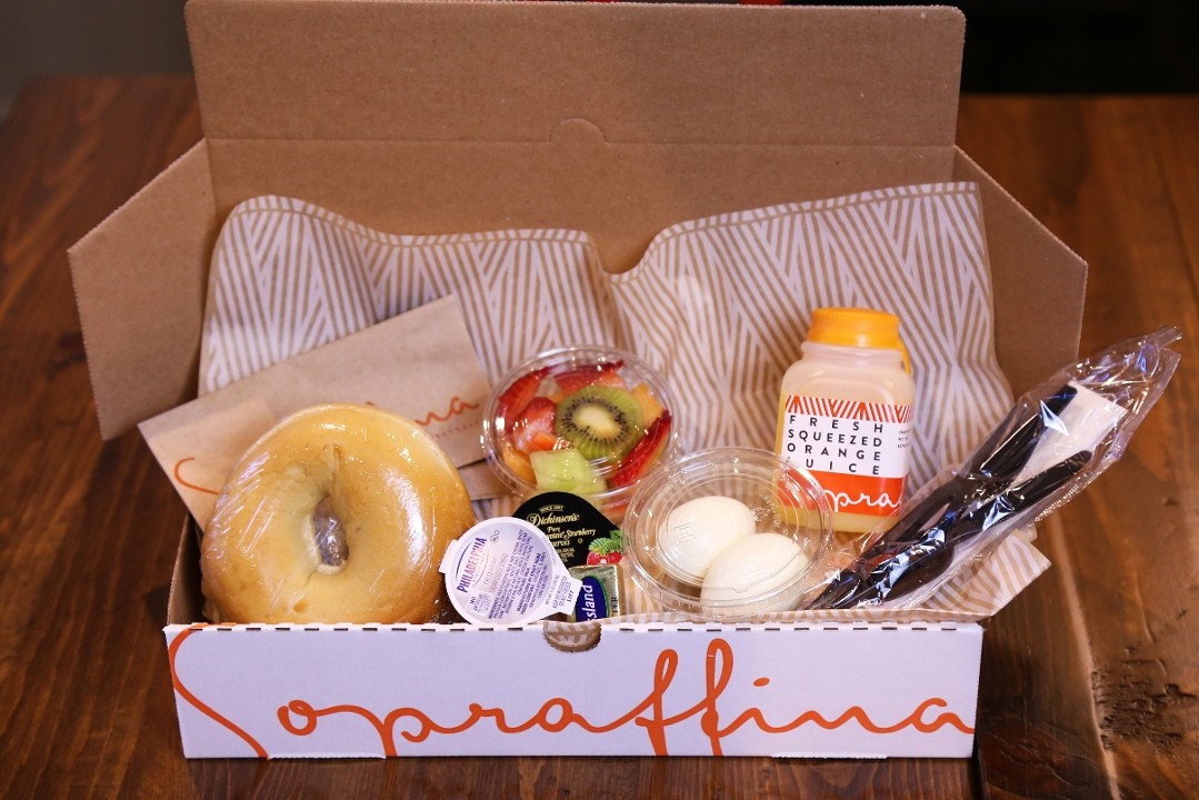 Bagel Boxed Breakfast (priced per person)