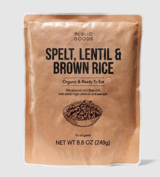 Public Goods Spelt, Lentil & Brown Rice