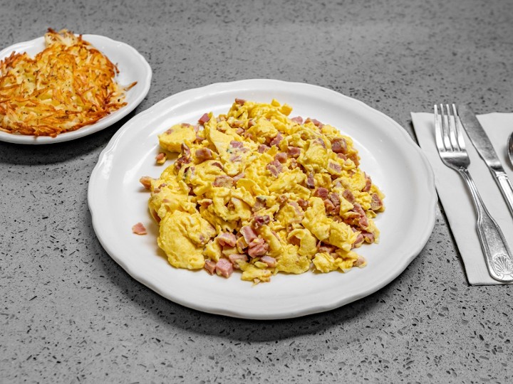 DICED HAM & EGGS