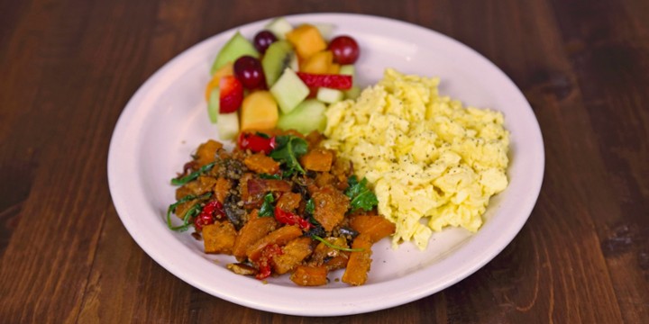 Sweet Potato Hash & Eggs Buffet (priced per person)